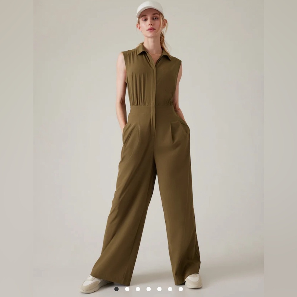 NWT Athleta Brooklyn Heights Wide Leg Jumpsuit
